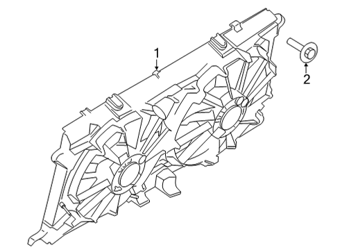 2022 Ford F-150 Cooling System, Radiator, Water Pump, Cooling Fan Diagram 5