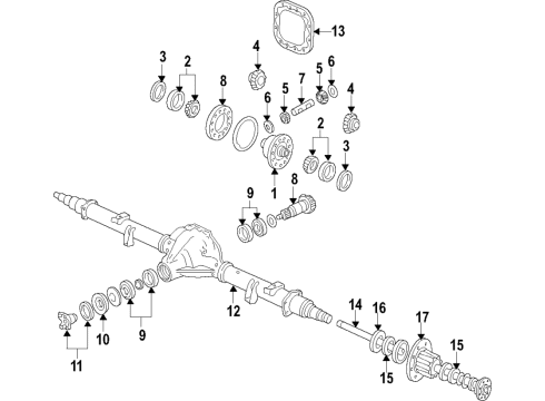 1984 Mercury Capri Shaft Assembly - Drive Diagram for HC3Z-4602-AV