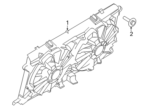2022 Ford F-150 Cooling System, Radiator, Water Pump, Cooling Fan Diagram 4