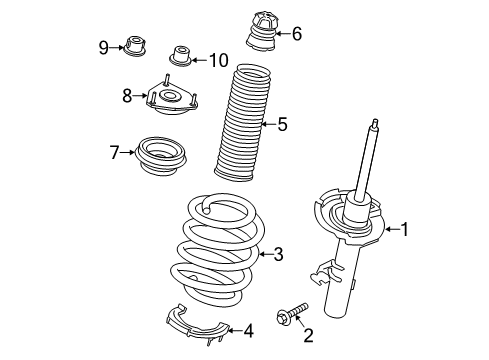 2022 Ford Transit 350 Struts & Components - Front Diagram 2