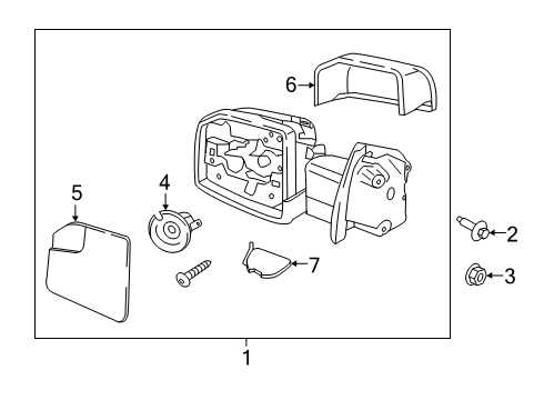 2020 Ford F-150 Outside Mirrors Diagram 7