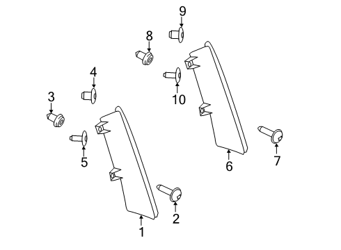 2022 Ford Transit Connect Lamp Reflector Diagram