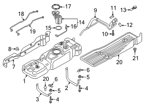 2021 Ford F-150 Fuel System Components Diagram 3