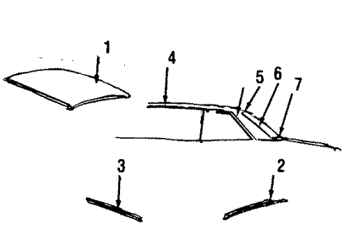 1985 Lincoln Continental Universal Joint Repair Kit Diagram for HC3Z-4635-C