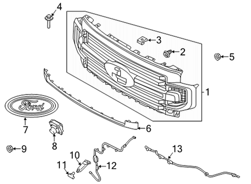 2020 Ford F-350 Super Duty Parking Aid Diagram 7