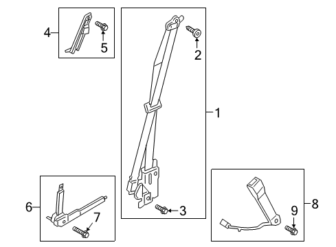 2022 Lincoln Navigator Front Seat Belts Diagram