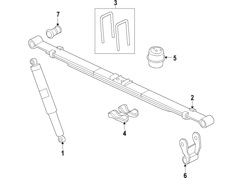 1983 Ford Ranger SHOCK ABSORBER ASY Diagram for KL3Z-18125-H