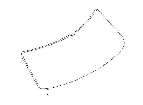 2020 Lincoln Nautilus Lift Gate - Glass & Hardware Diagram