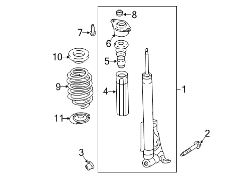 2022 Ford EcoSport Shocks & Components - Rear Diagram