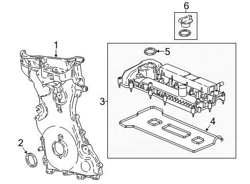 2020 Ford EcoSport Valve & Timing Covers Diagram 2