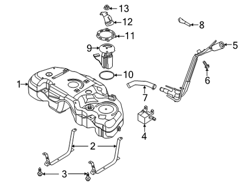 2020 Ford Escape Fuel System Components Diagram 2