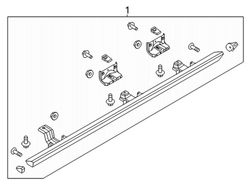 2023 Ford Bronco Running Board Diagram 5