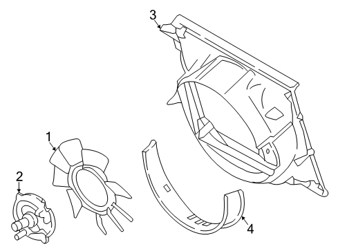 2020 Ford F-350 Super Duty Cooling System, Radiator, Water Pump, Cooling Fan Diagram 3