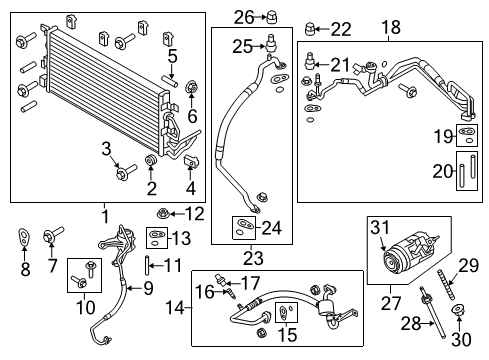 1992 Mercury Tracer Tube Assembly Diagram for BB5Z-19867-E