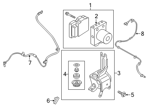 2020 Ford F-150 ABS Components Diagram 2