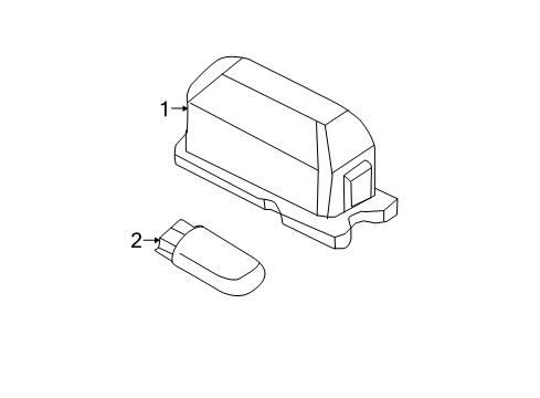 2020 Ford SSV Plug-In Hybrid License Lamps Diagram