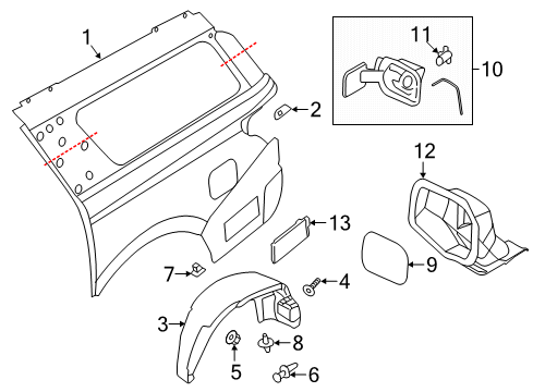 1997 Ford F53 HOUSING Diagram for JL1Z-7827936-B