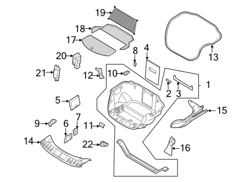 2022 Ford F-150 Lightning Gargo Area Diagram
