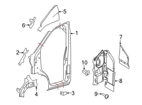 2020 Ford Transit 250 Aperture Panel Diagram 1