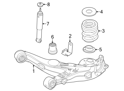 2022 Ford E-Transit ANTISQUEAK - REAR SPRING Diagram for NK4Z-5586-A