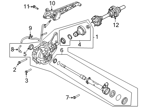 2020 Ford Transit SHAFT ASY - DRIVE Diagram for LK4Z-4A376-A