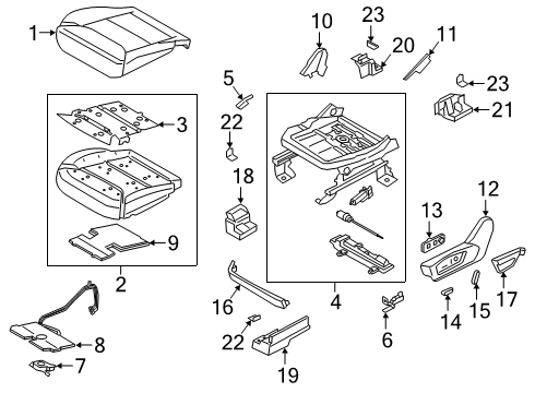 2023 Ford Explorer SHIELD ASY Diagram for MB5Z-7862187-EC
