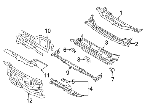 INSULATOR - DASH PANEL Diagram for KA1Z-5801588-C