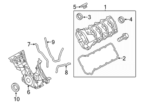 2021 Ford Mustang Valve & Timing Covers Diagram 3