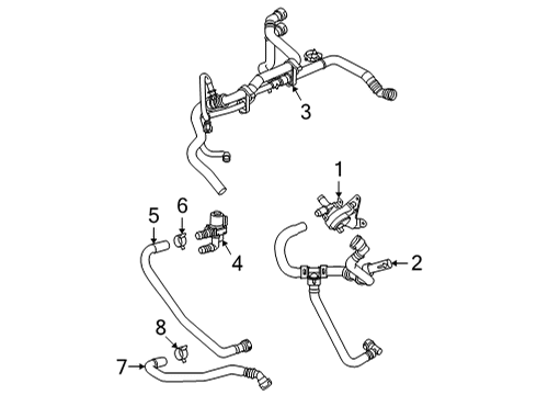 2022 Ford F-150 Heater Core & Control Valve Diagram 5
