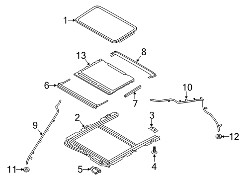 2020 Ford SSV Plug-In Hybrid Sunroof Diagram