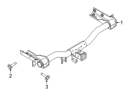 2022 Ford Edge Trailer Hitch Components Diagram 2