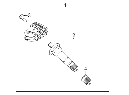 Tpms Sensor Kit Diagram for JX7Z-1A189-A