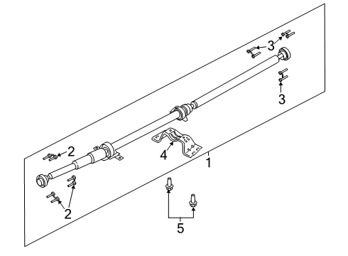 2022 Lincoln Nautilus Drive Shaft - Rear Diagram 2