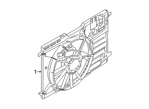 2021 Ford Transit Connect Cooling System, Radiator, Water Pump, Cooling Fan Diagram 1