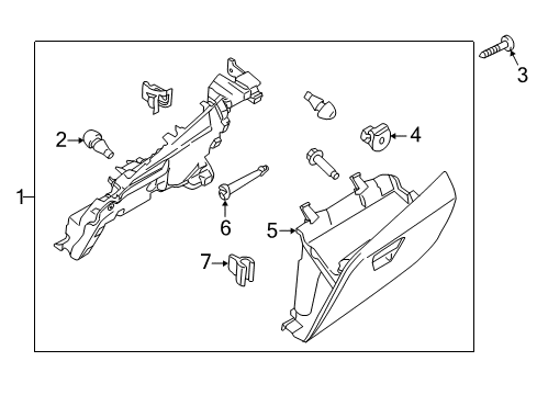2020 Ford Transit 250 Glove Box Diagram