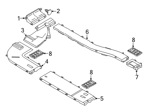 2020 Ford Transit 250 Ducts & Louver Diagram 1