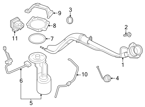 2023 Ford F-350 Super Duty Fuel System Components Diagram 7