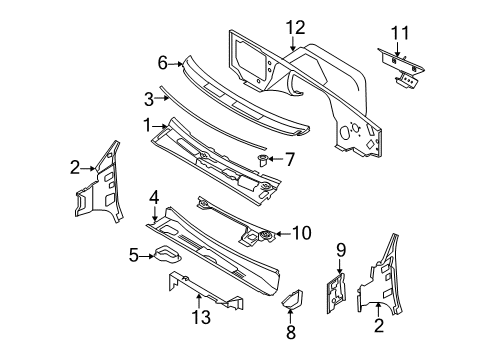 1985 Ford F-250 DEFLECTOR Diagram for 3C2Z-1501935-A