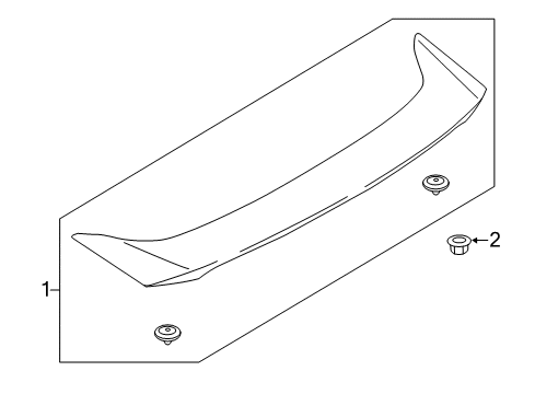 2020 Ford SSV Plug-In Hybrid Rear Spoiler Diagram