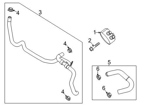 2022 Ford Explorer Engine Oil Cooler Diagram 1