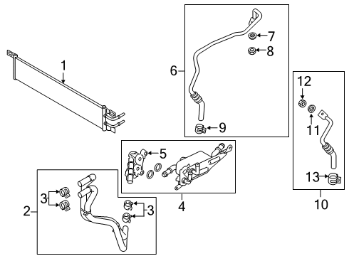 2023 Ford Escape TUBE ASY Diagram for LX6Z-7R081-B