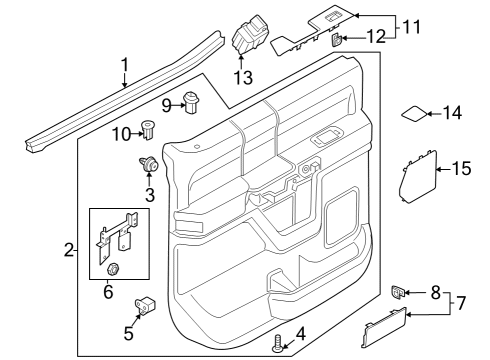 2022 Ford F-150 GRILLE - SPEAKER Diagram for NL3Z-18978-AB