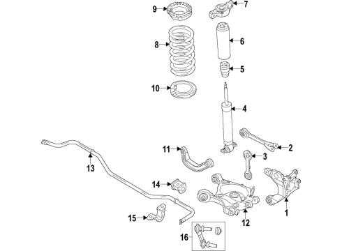 Antisqueak - Rear Spring Diagram for JR3Z-5586-A