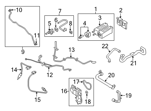 1993 Ford Ranger TUBE ASY Diagram for DS7Z-6758-K