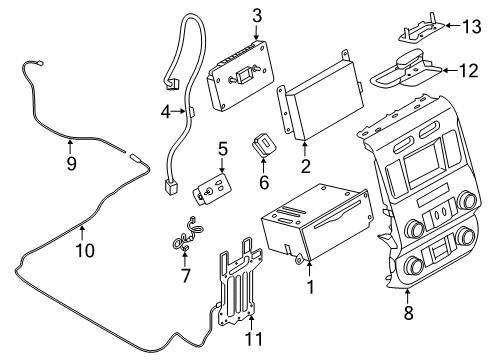 1995 Ford Mustang MODULE - INTERFACE Diagram for HC3Z-19A387-H
