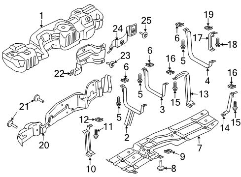 1985 Lincoln Mark VII Shield Diagram for HC3Z-9B007-F