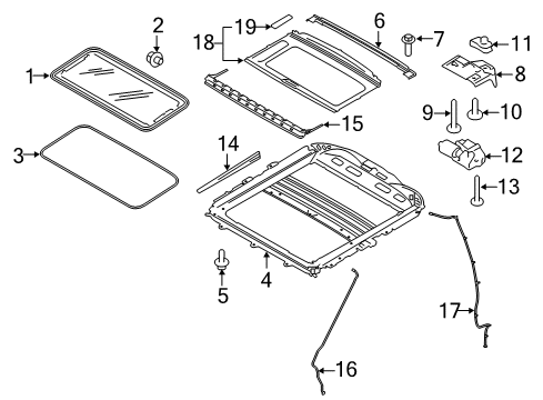 2020 Ford F-150 Sunroof Diagram 3