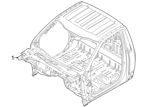 2023 Ford F-350 Super Duty Cab Assembly Diagram 2