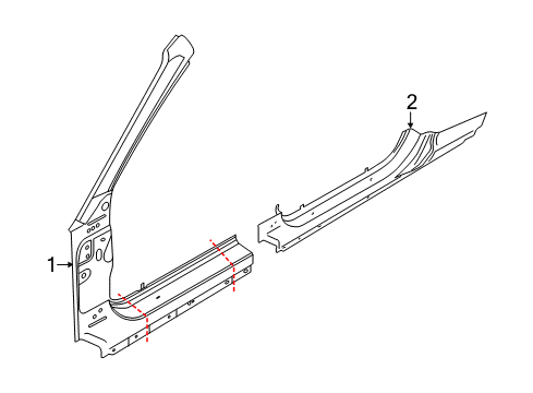 2021 Ford Mustang Aperture Panel Diagram 1