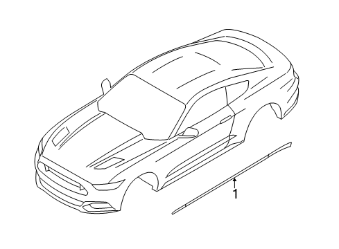 2021 Ford Mustang Stripe Tape Diagram 6